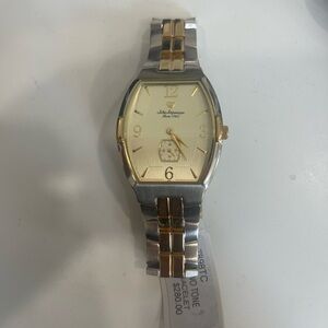 New Vintage Jules Jurgensen Men Two Tone stainless steel Watch no box